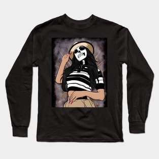 chola skull Long Sleeve T-Shirt